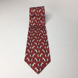 Democratic National Convention Silk Men's Tie 1996 FHILL DNC Finance Ltd Donkey